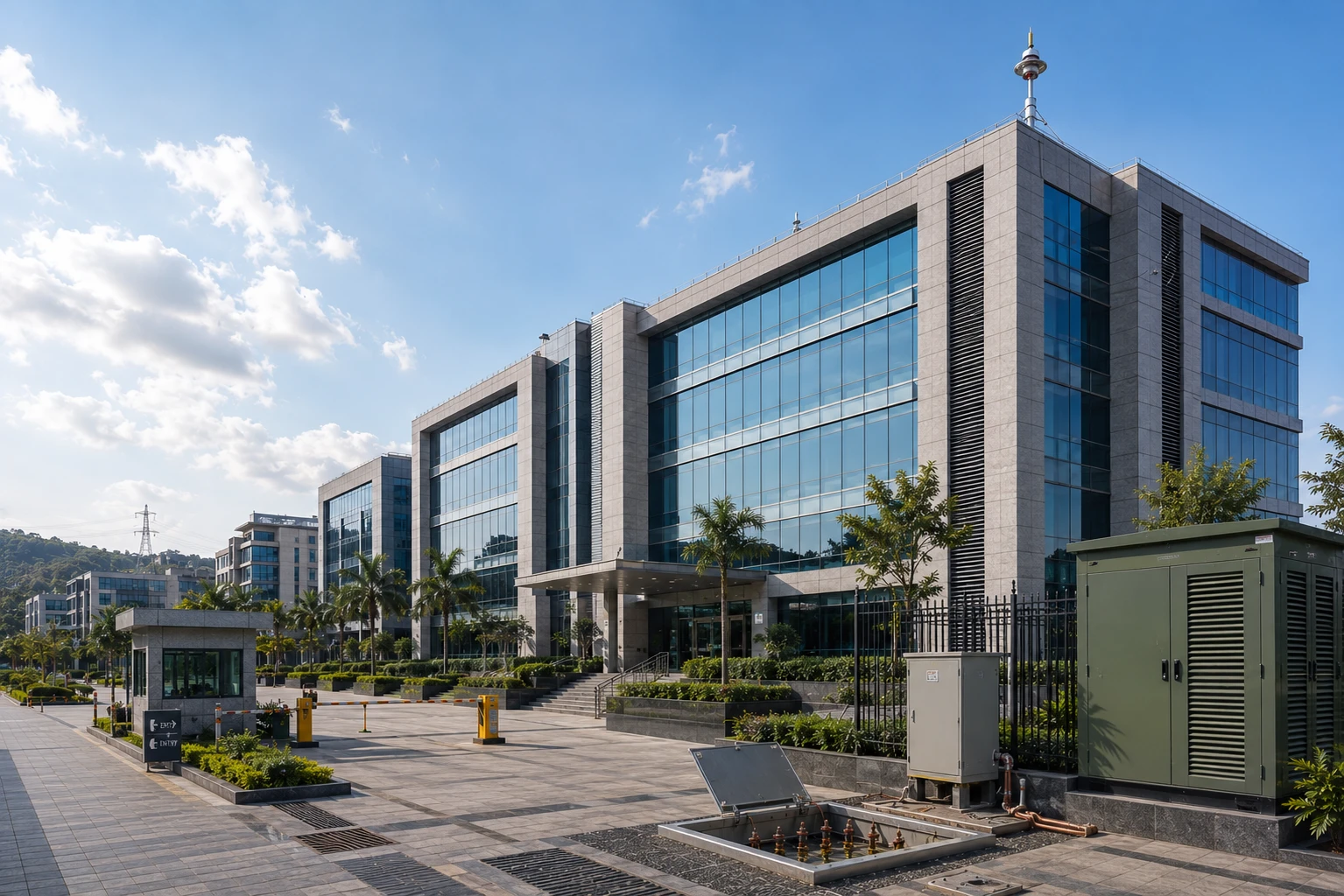 Commercial building earthing installation