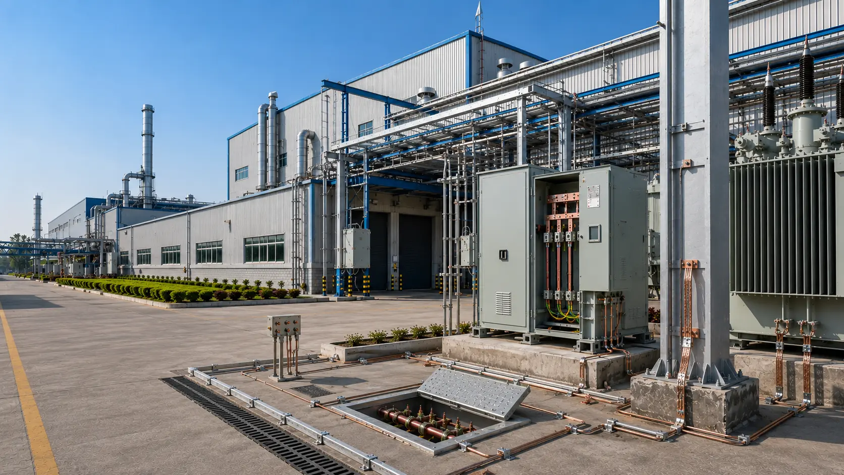 Manufacturing plant earthing solutions